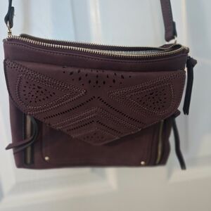 Maurices Deep Burgundy Crossbody Bag